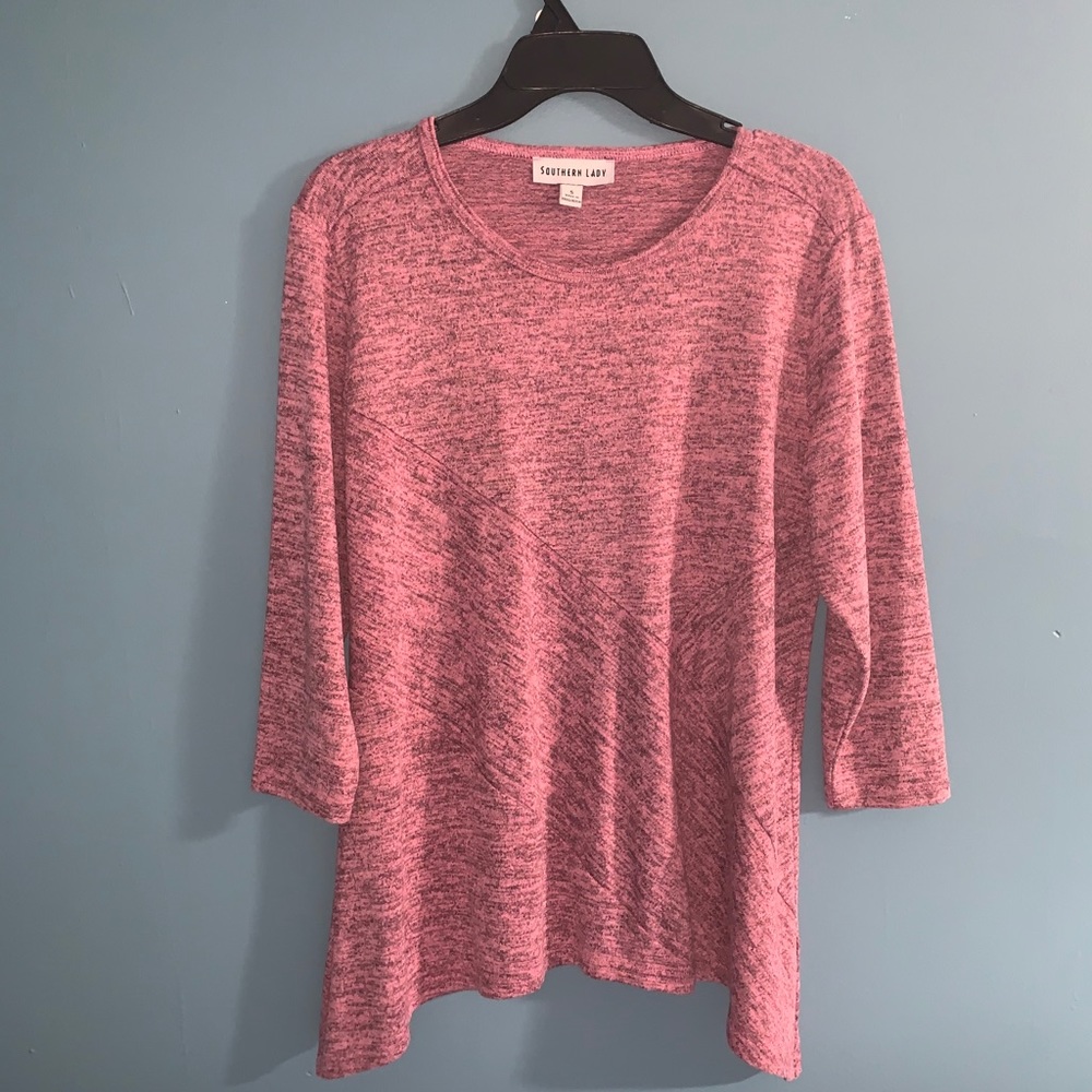 Women’s long sleeve pink blouse
